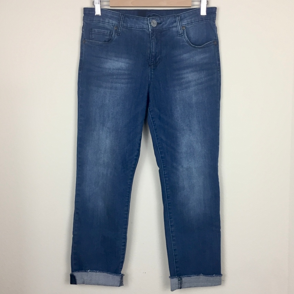 Kut from the Kloth Medium Wash Stretch Cuff Jeans